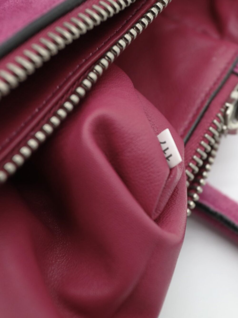 Prada Scamosciato Twin Pocket Tote Pink Suede Leather Shoulder Bag - Picture 13 of 15